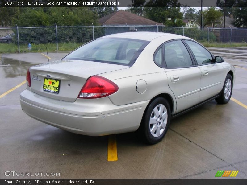 Gold Ash Metallic / Medium/Dark Pebble 2007 Ford Taurus SE