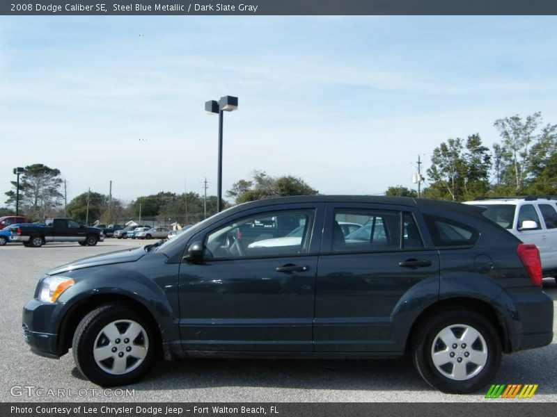 Steel Blue Metallic / Dark Slate Gray 2008 Dodge Caliber SE