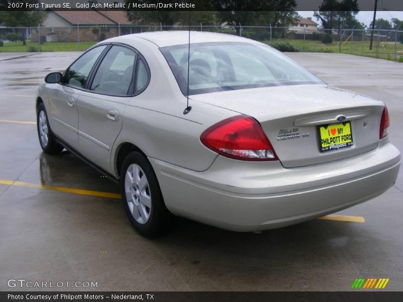 Gold Ash Metallic / Medium/Dark Pebble 2007 Ford Taurus SE