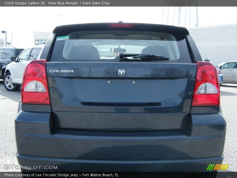 Steel Blue Metallic / Dark Slate Gray 2008 Dodge Caliber SE