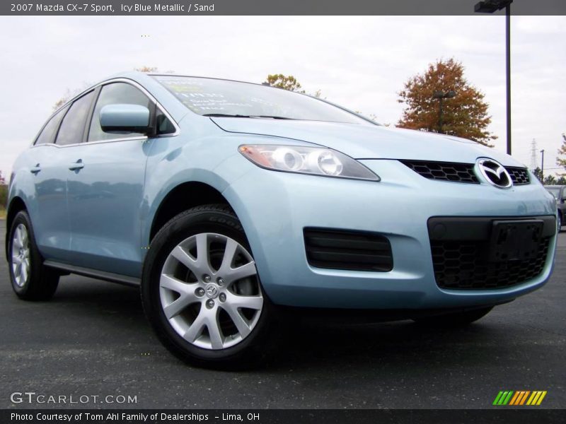 Icy Blue Metallic / Sand 2007 Mazda CX-7 Sport