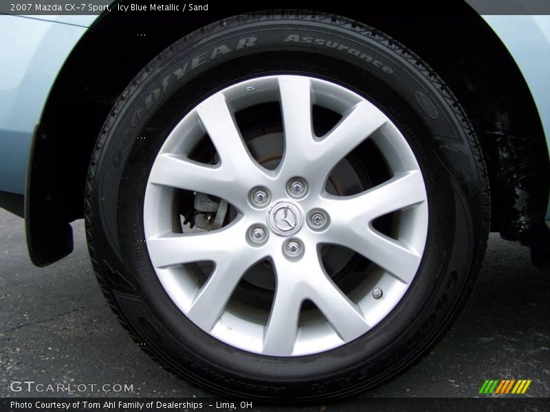 Icy Blue Metallic / Sand 2007 Mazda CX-7 Sport