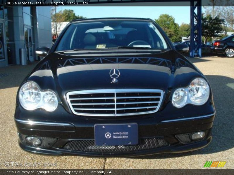 Black / Black 2006 Mercedes-Benz C 230 Sport