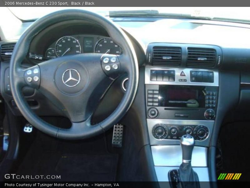 Black / Black 2006 Mercedes-Benz C 230 Sport