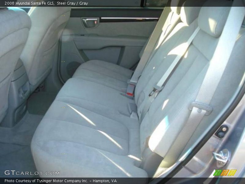 Steel Gray / Gray 2008 Hyundai Santa Fe GLS