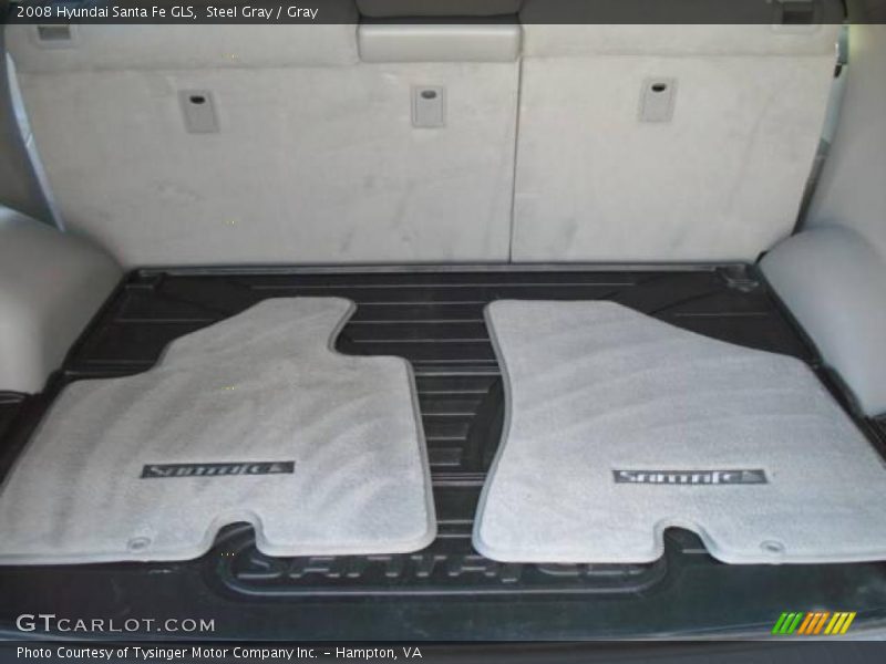 Steel Gray / Gray 2008 Hyundai Santa Fe GLS
