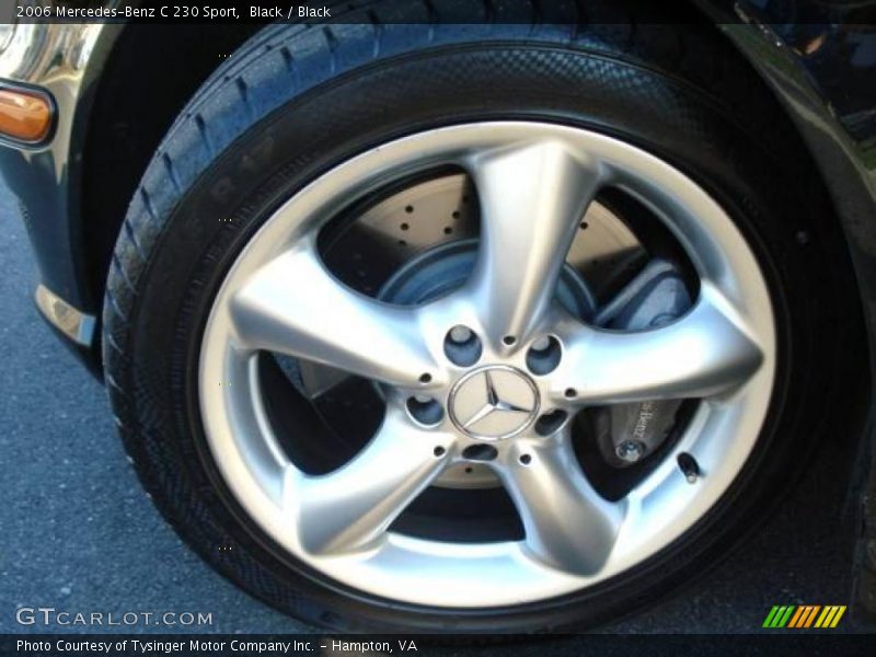 Black / Black 2006 Mercedes-Benz C 230 Sport