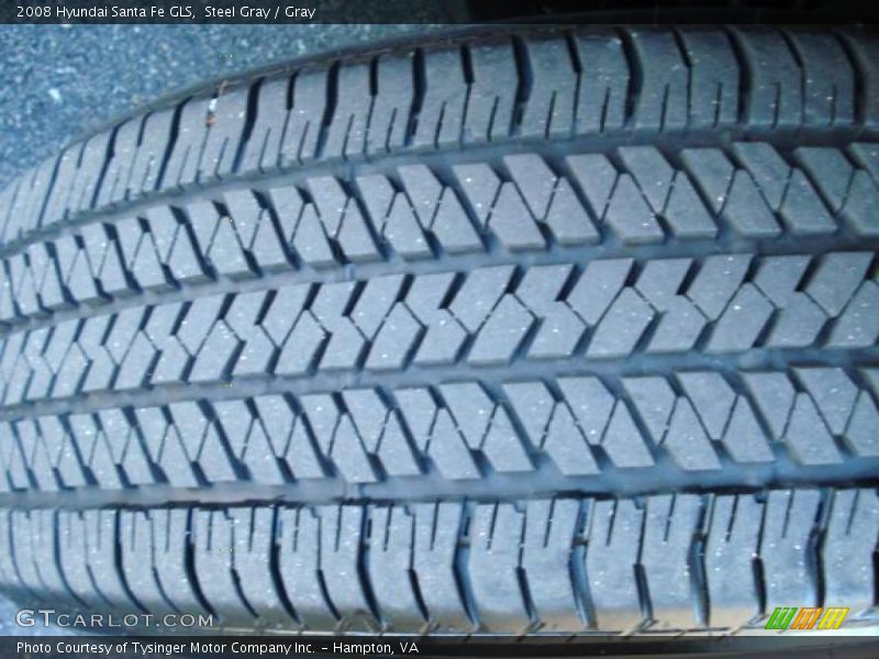 Steel Gray / Gray 2008 Hyundai Santa Fe GLS