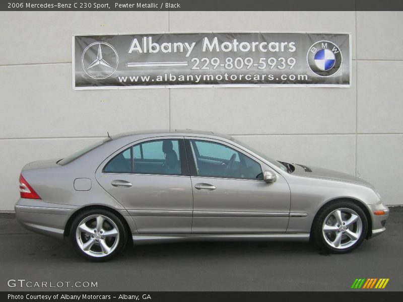 Pewter Metallic / Black 2006 Mercedes-Benz C 230 Sport