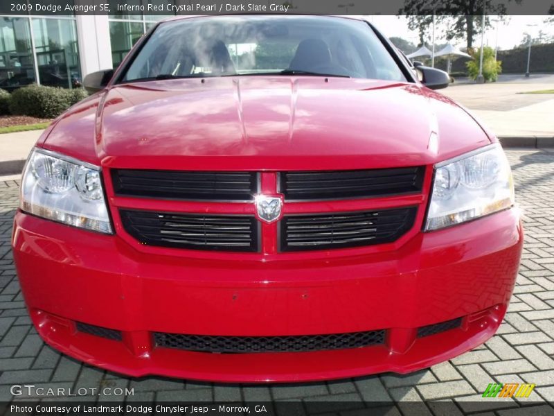 Inferno Red Crystal Pearl / Dark Slate Gray 2009 Dodge Avenger SE
