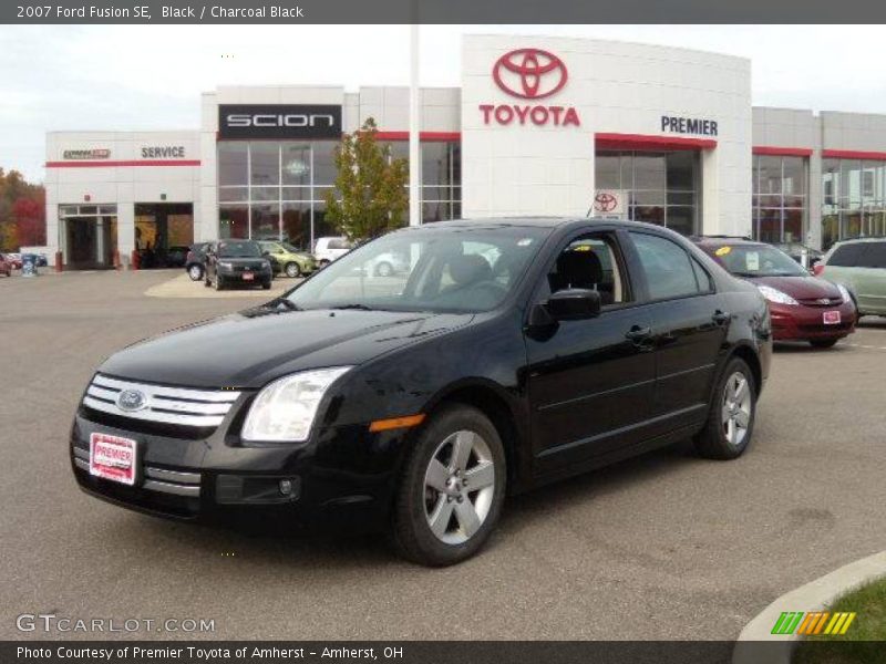 Black / Charcoal Black 2007 Ford Fusion SE