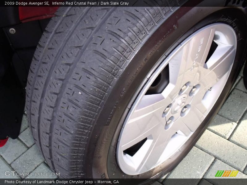 Inferno Red Crystal Pearl / Dark Slate Gray 2009 Dodge Avenger SE