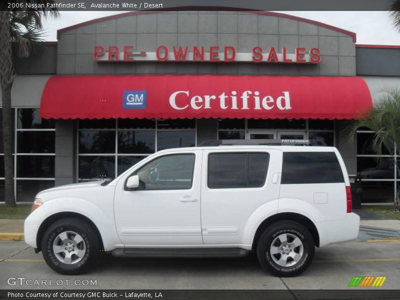 Avalanche White / Desert 2006 Nissan Pathfinder SE