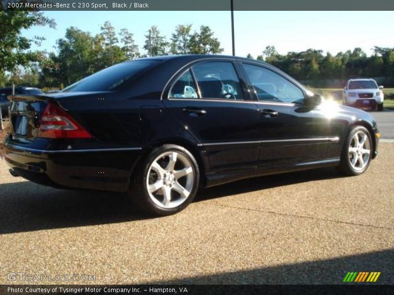 Black / Black 2007 Mercedes-Benz C 230 Sport