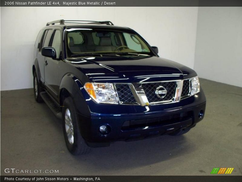 Majestic Blue Metallic / Desert 2006 Nissan Pathfinder LE 4x4