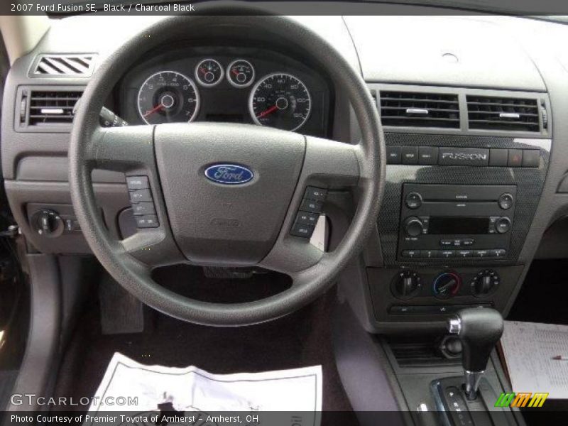 Black / Charcoal Black 2007 Ford Fusion SE