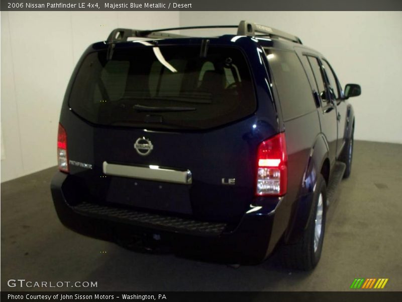 Majestic Blue Metallic / Desert 2006 Nissan Pathfinder LE 4x4