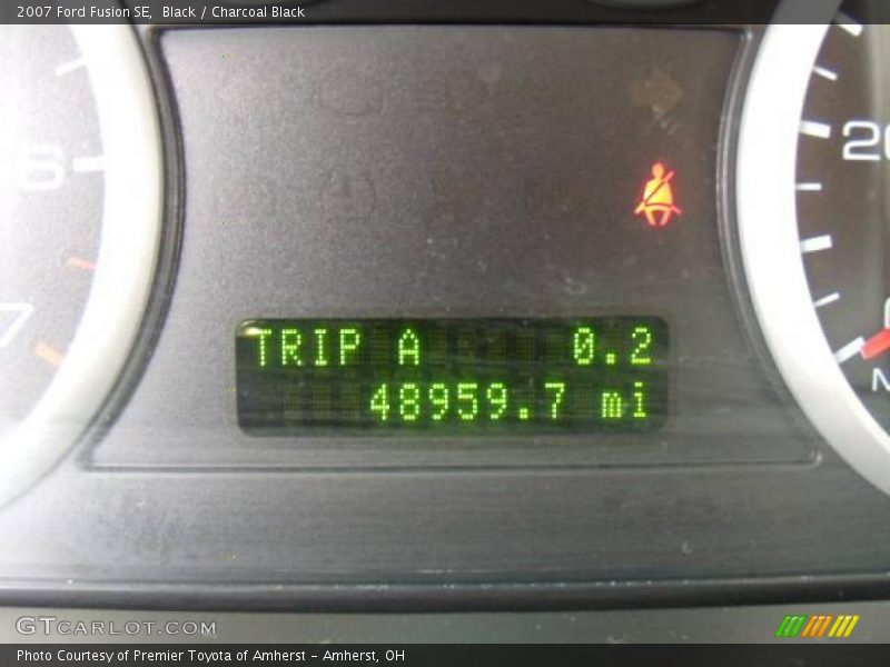 Black / Charcoal Black 2007 Ford Fusion SE