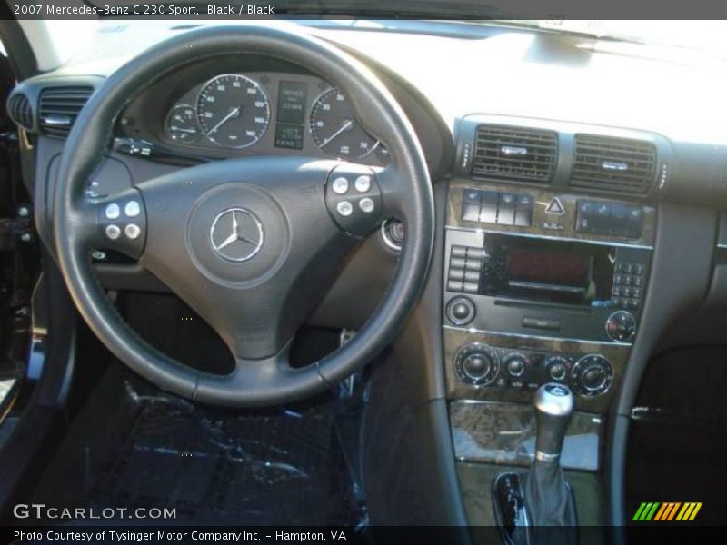 Black / Black 2007 Mercedes-Benz C 230 Sport