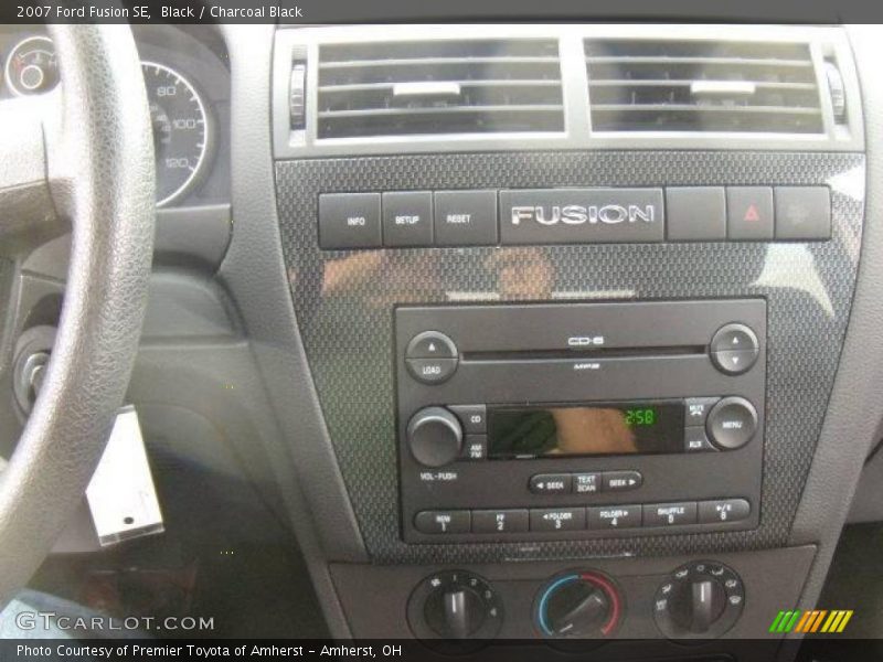 Black / Charcoal Black 2007 Ford Fusion SE