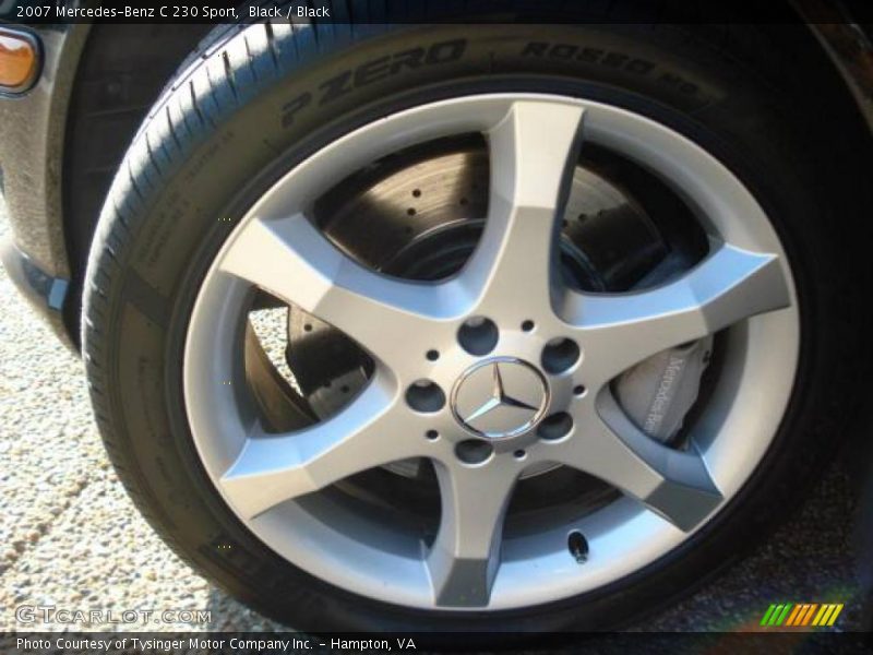 Black / Black 2007 Mercedes-Benz C 230 Sport