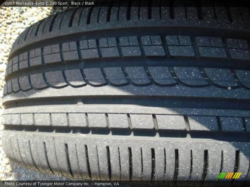 Black / Black 2007 Mercedes-Benz C 230 Sport