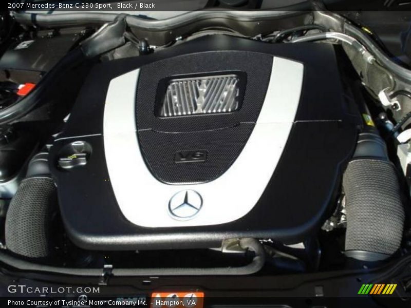 Black / Black 2007 Mercedes-Benz C 230 Sport