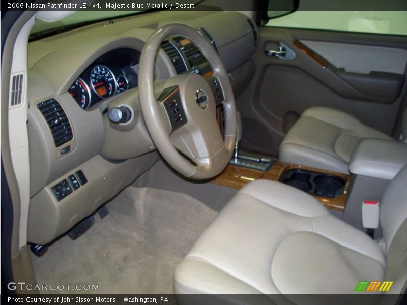 Majestic Blue Metallic / Desert 2006 Nissan Pathfinder LE 4x4