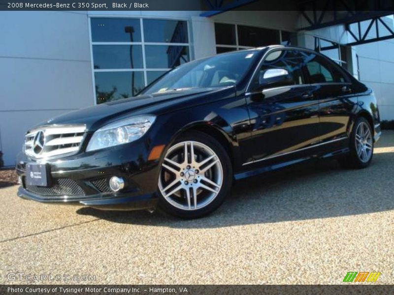 Black / Black 2008 Mercedes-Benz C 350 Sport