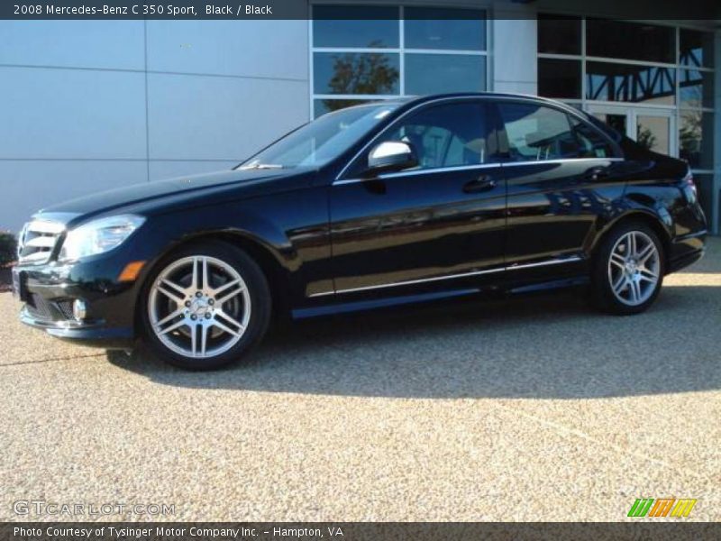 Black / Black 2008 Mercedes-Benz C 350 Sport