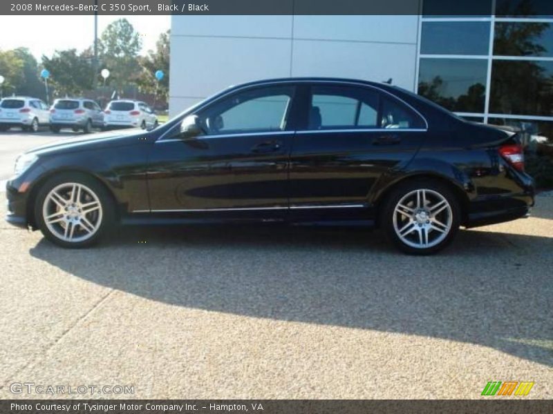 Black / Black 2008 Mercedes-Benz C 350 Sport
