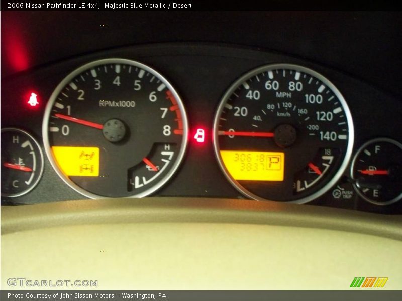 Majestic Blue Metallic / Desert 2006 Nissan Pathfinder LE 4x4