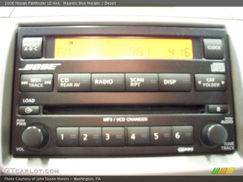 Majestic Blue Metallic / Desert 2006 Nissan Pathfinder LE 4x4