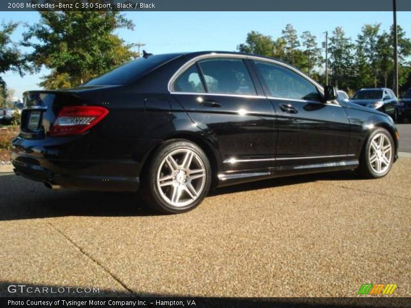 Black / Black 2008 Mercedes-Benz C 350 Sport