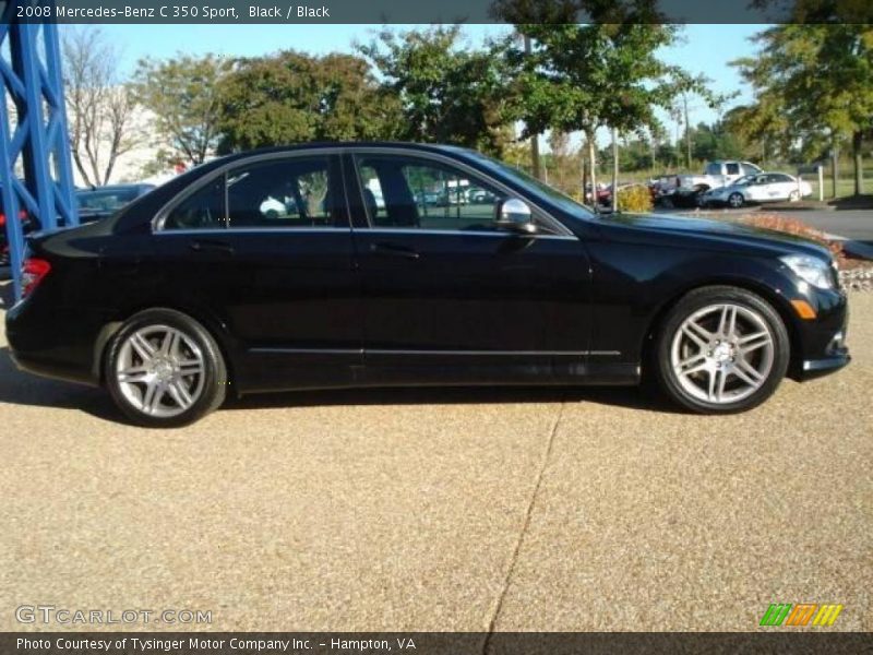 Black / Black 2008 Mercedes-Benz C 350 Sport