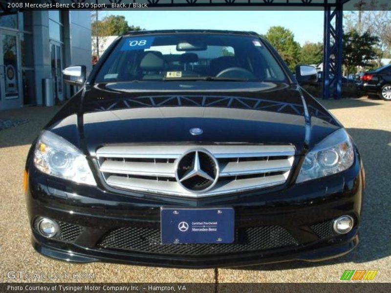 Black / Black 2008 Mercedes-Benz C 350 Sport