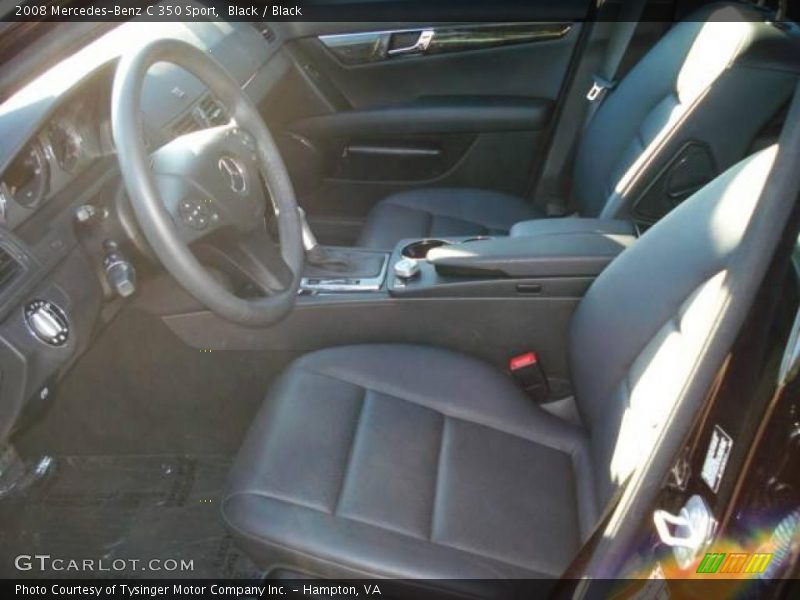 Black / Black 2008 Mercedes-Benz C 350 Sport