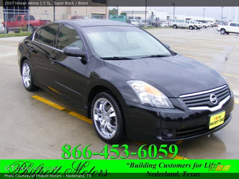 Super Black / Blond 2007 Nissan Altima 2.5 SL