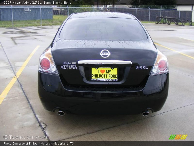 Super Black / Blond 2007 Nissan Altima 2.5 SL