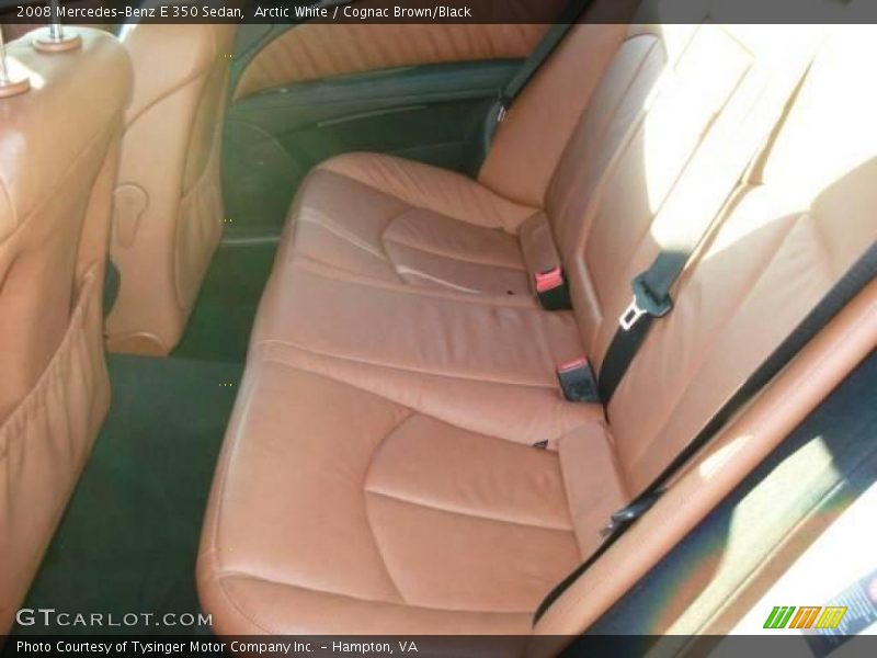 Arctic White / Cognac Brown/Black 2008 Mercedes-Benz E 350 Sedan