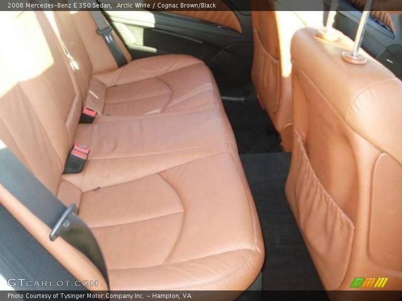 Arctic White / Cognac Brown/Black 2008 Mercedes-Benz E 350 Sedan