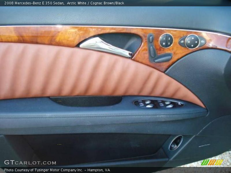 Arctic White / Cognac Brown/Black 2008 Mercedes-Benz E 350 Sedan