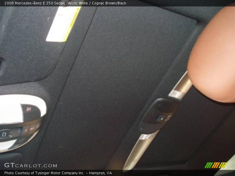 Arctic White / Cognac Brown/Black 2008 Mercedes-Benz E 350 Sedan