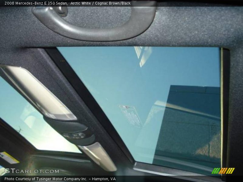 Arctic White / Cognac Brown/Black 2008 Mercedes-Benz E 350 Sedan