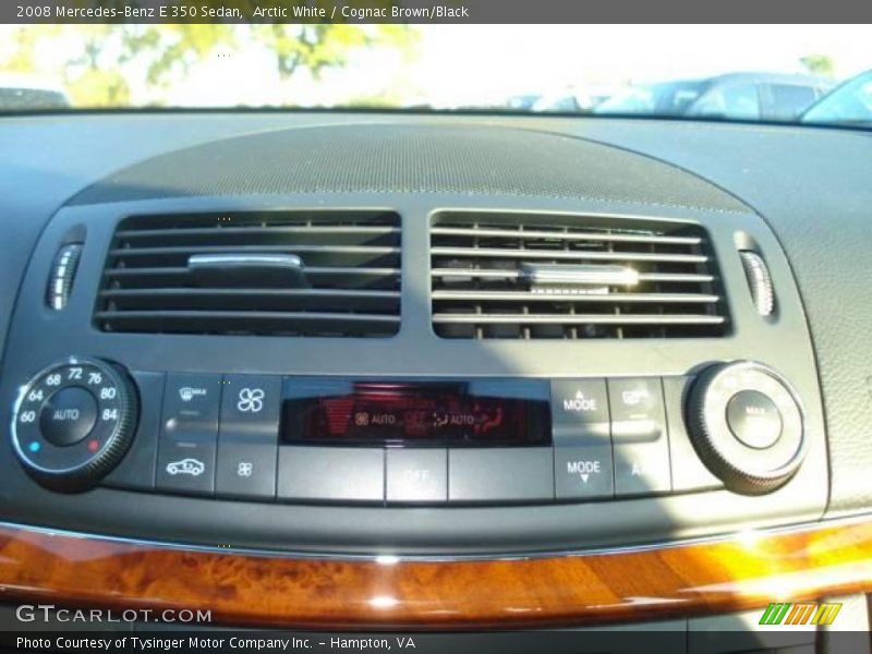 Arctic White / Cognac Brown/Black 2008 Mercedes-Benz E 350 Sedan
