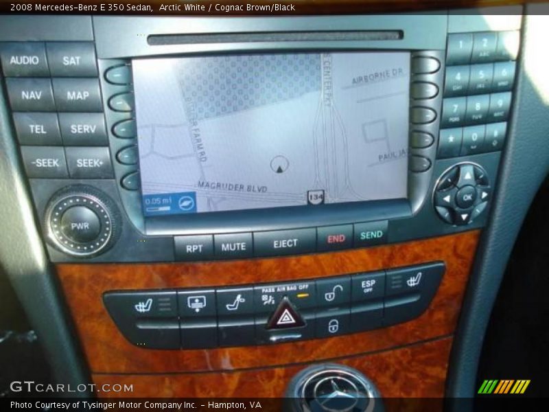 Arctic White / Cognac Brown/Black 2008 Mercedes-Benz E 350 Sedan