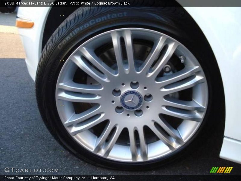 Arctic White / Cognac Brown/Black 2008 Mercedes-Benz E 350 Sedan