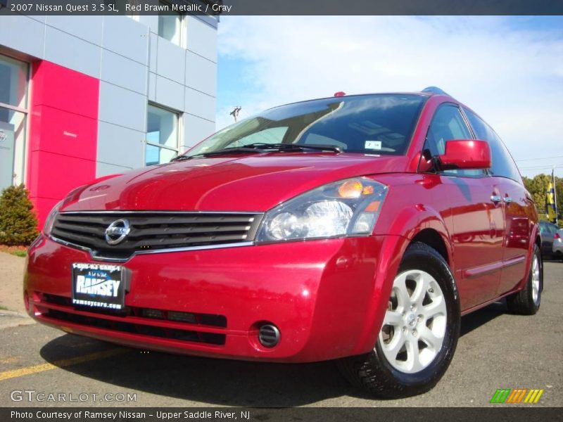 Red Brawn Metallic / Gray 2007 Nissan Quest 3.5 SL