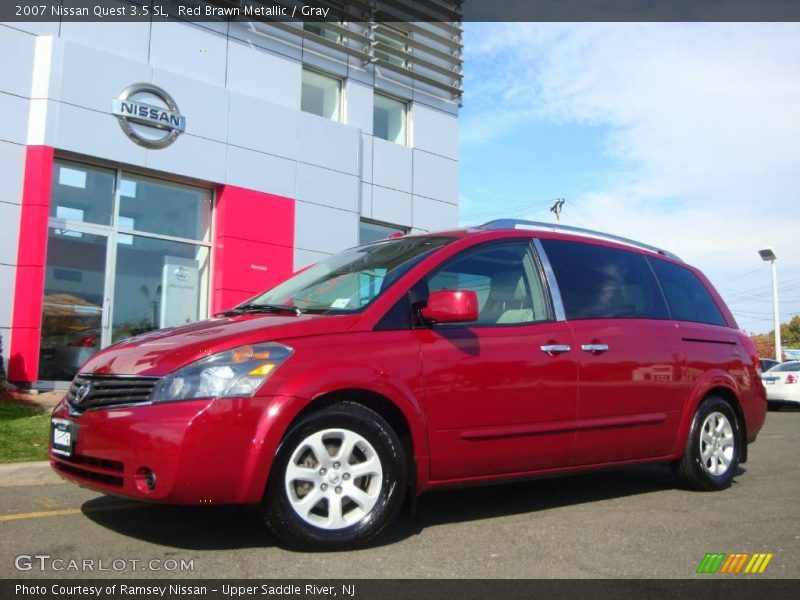 Red Brawn Metallic / Gray 2007 Nissan Quest 3.5 SL