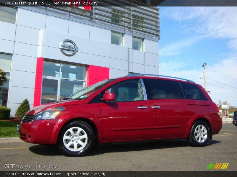Red Brawn Metallic / Gray 2007 Nissan Quest 3.5 SL